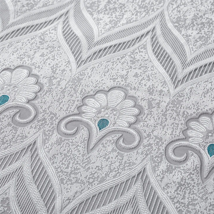 Light Grey Baroque Gold Embroidered Curtain best